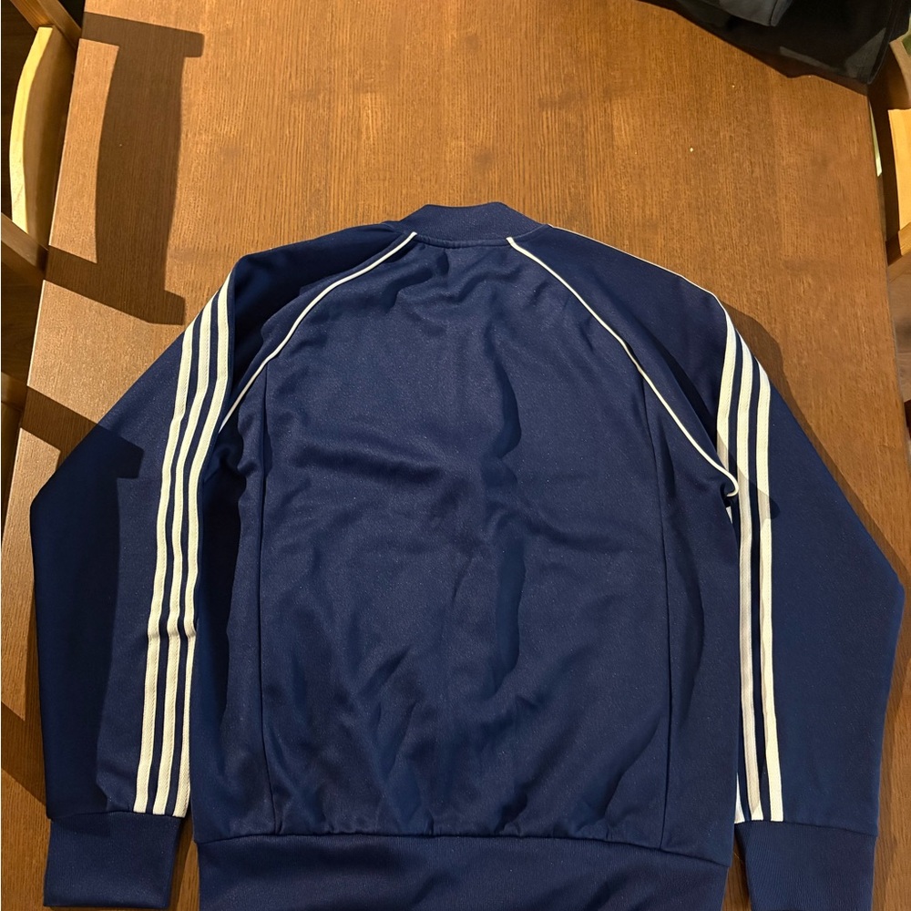 Adidas Originals Navy Blue Zip Up Sweater